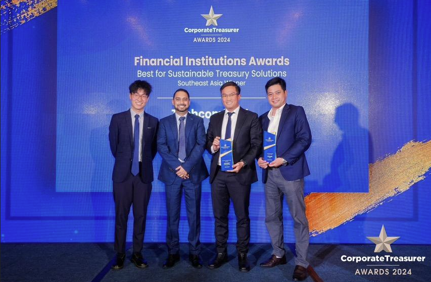 TECHCOMBANK LẬP “HAT-TRICK” GIẢI THƯỞNG QUỐC TẾ VỚI GIẢI PHÁP QUẢN TRỊ NGUỒN VỐN C-CASH - Ảnh 1.