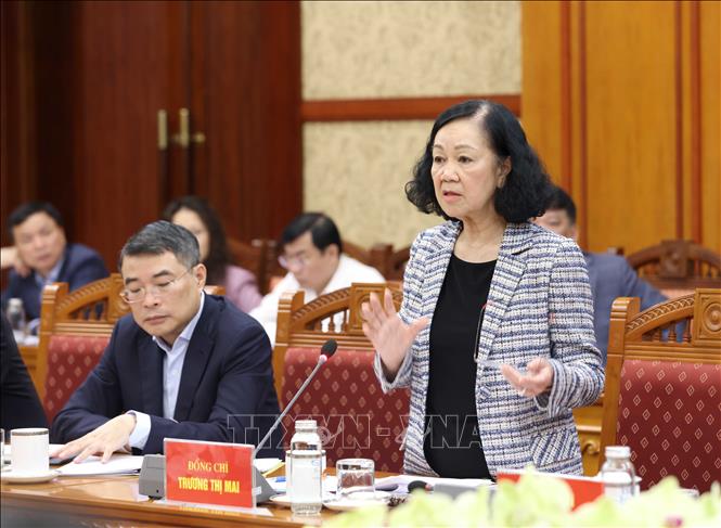 Thường trực Ban Bí thư chủ trì Hội nghị triển khai Chương trình làm việc của Bộ Chính trị, Ban Bí thư năm 2024- Ảnh 4.