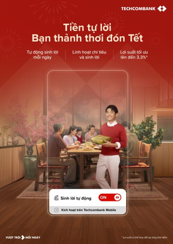 Techcombank ra mắt tính năng mới: Bật để "tiền tự sinh lời"- Ảnh 2. Techcombank ra mắt tính năng mới: Bật để "tiền tự sinh lời"- Ảnh 2.