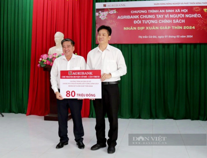 Agribank Chi nhánh Cần Thơ II chung tay vì người nghèo Xuân Giáp Thìn 2024- Ảnh 1.