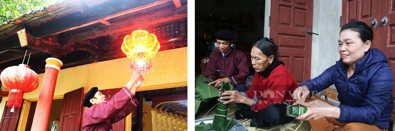 Tết Nguyên đán, người Cao Lan dán giấy đỏ khắp nhà, vườn tược, dụng cụ lao động- Ảnh 1.