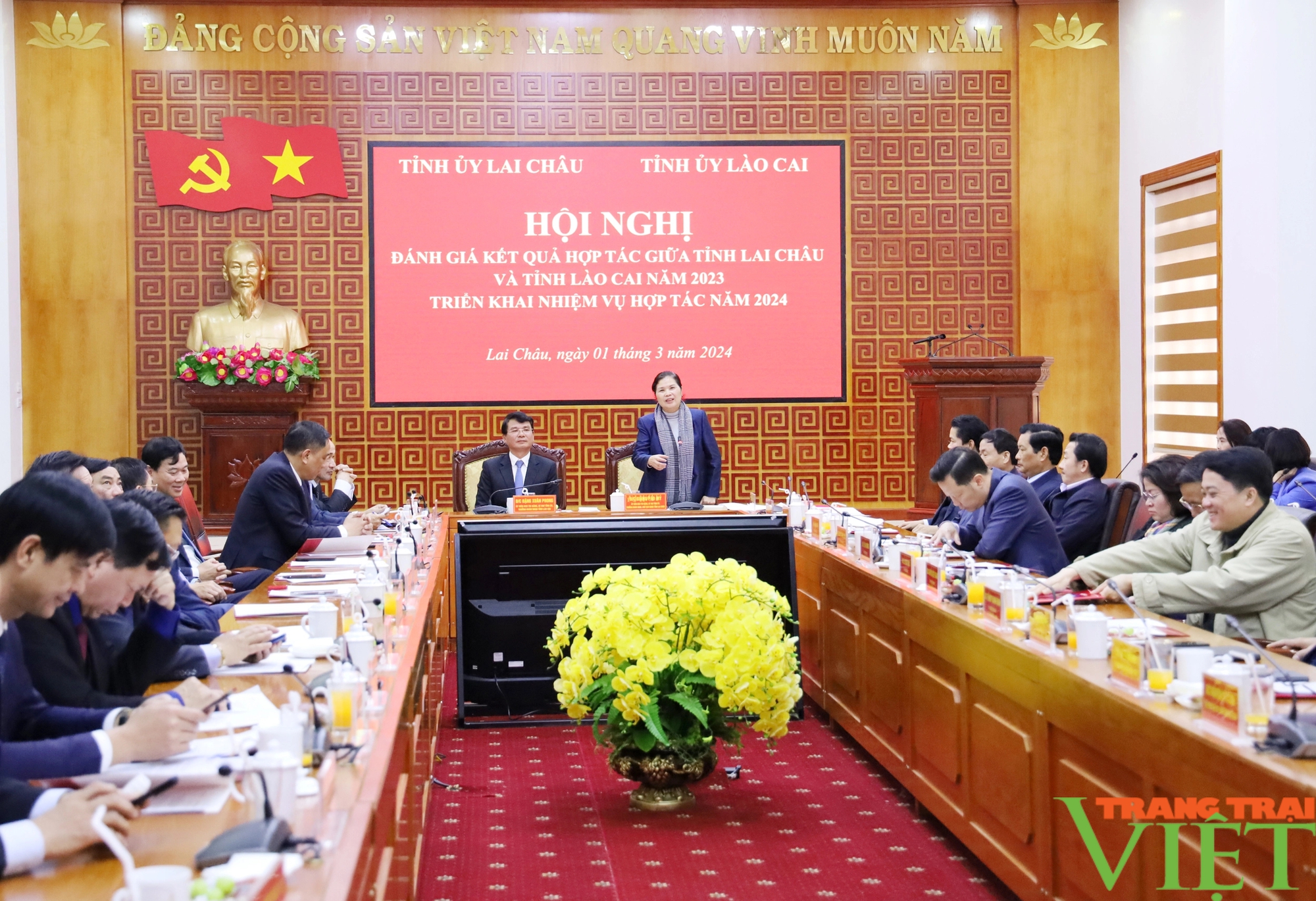 Lai Châu - Lào Cai: Đánh giá kết quả hợp tác giữa Ban Thường vụ 2 tỉnh năm 2023, triển khai nhiệm vụ năm 2024- Ảnh 1. Lai Châu - Lào Cai: Đánh giá kết quả hợp tác giữa Ban Thường vụ 2 tỉnh năm 2023, triển khai nhiệm vụ năm 2024- Ảnh 1.