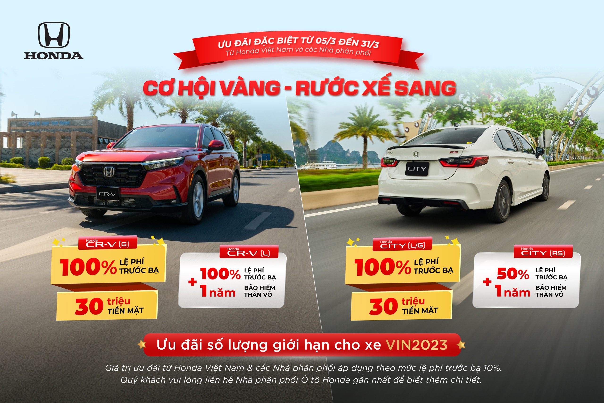 Loạt xe Honda tiếp tục giảm sâu tháng 3/2024: Honda City, CR-V giảm đến 150 triệu đồng- Ảnh 1.
