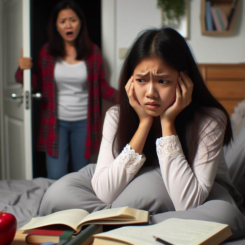 Nữ sinh lớp 9 tè dầm, bật dậy giữa đêm nói: "Con không thi lớp 10"- Ảnh 1.