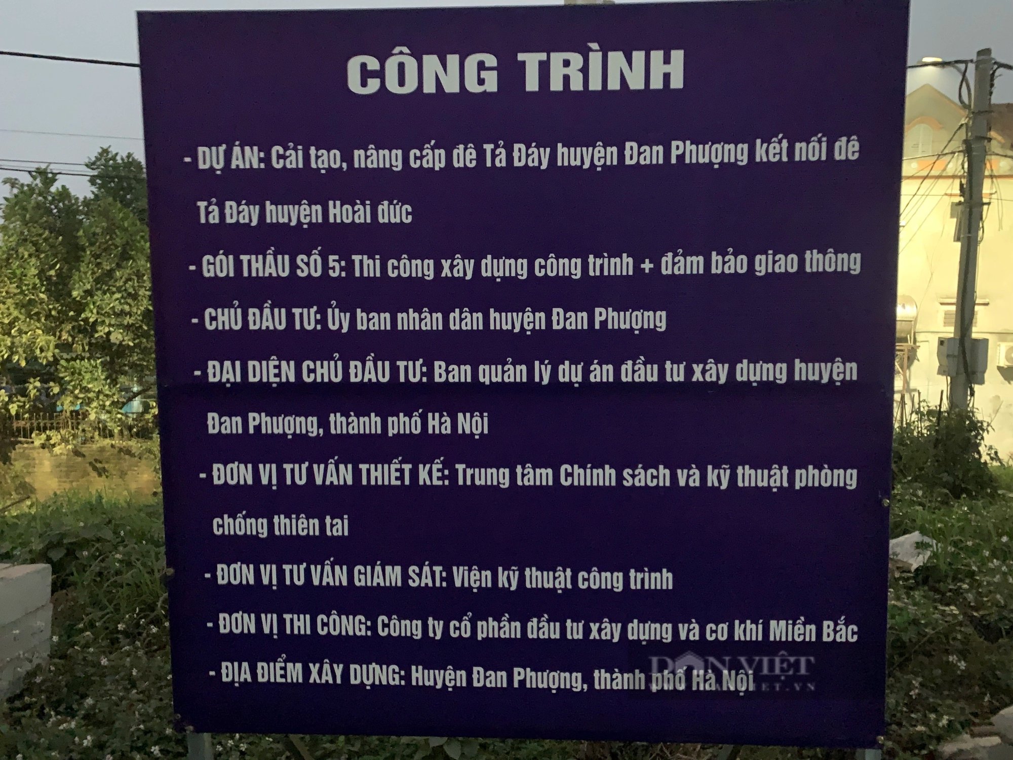 Dự án cải tạo đê Đan Phượng: Nhà thầu "bỏ quên" biện pháp đảm bảo an toàn giao thông?- Ảnh 1.