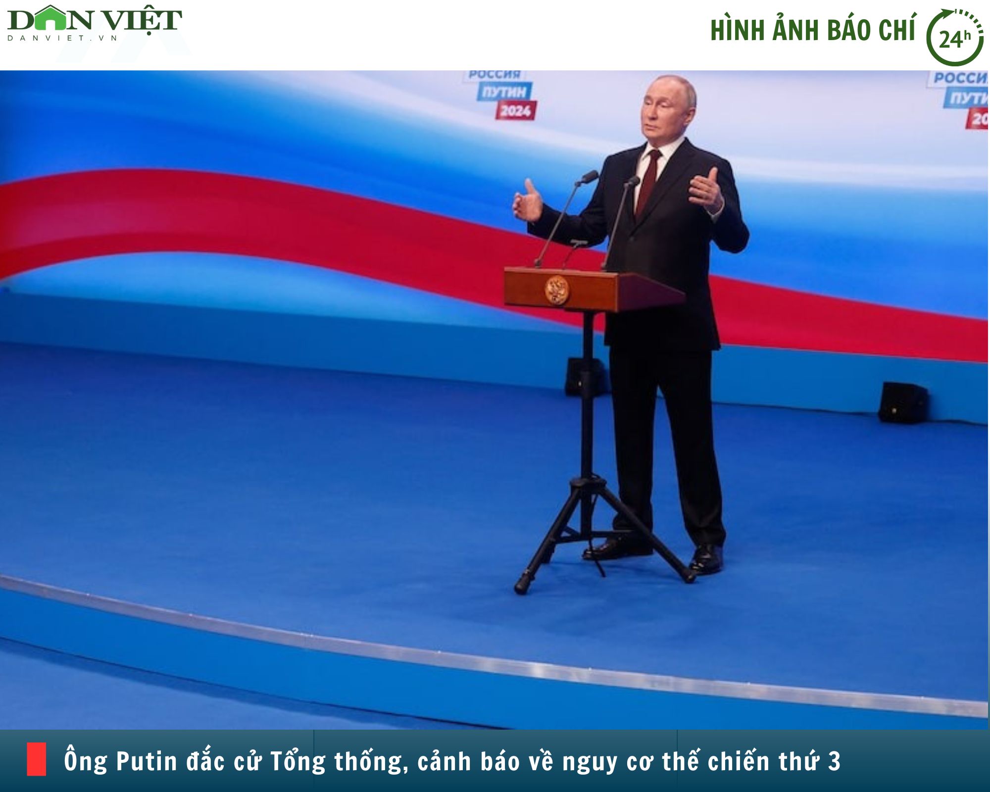 Hình ảnh báo chí 24h: Ông Putin cảnh báo Thế chiến thứ 3 sau khi đắc cử Tổng thống Nga- Ảnh 1.