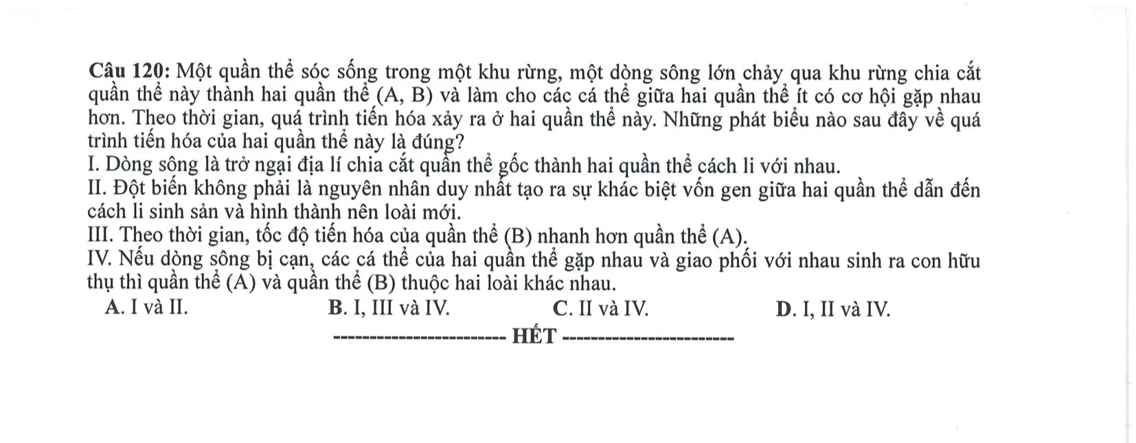Đề minh hoạ môn Sinh học tốt nghiệp THPT 2024 có gợi ý đáp án - Ảnh 6.