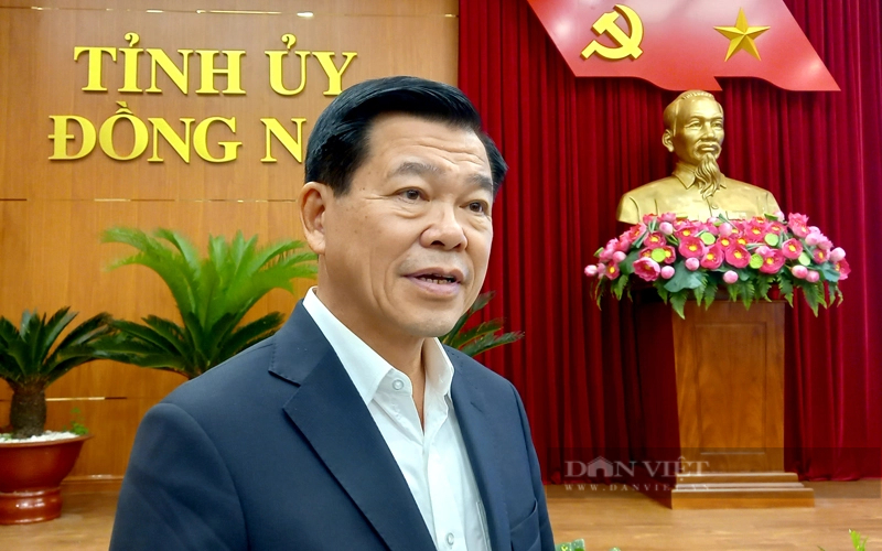 Ông Nguyễn Hồng Lĩnh - Bí thư Tỉnh ủy Đồng Nai chia sẻ về Đề án giảm thiểu khí carbon và mục tiêu phát triển xanh bền vững của tỉnh. Ảnh: Nguyên Vỹ