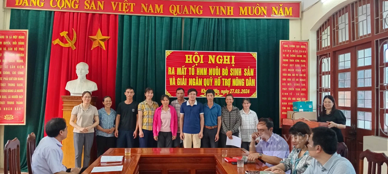 Hội Nông dân Ninh Bình ra mắt Tổ hội nuôi bò sinh sản và nuôi cá nước ngọt thâm canh- Ảnh 1.