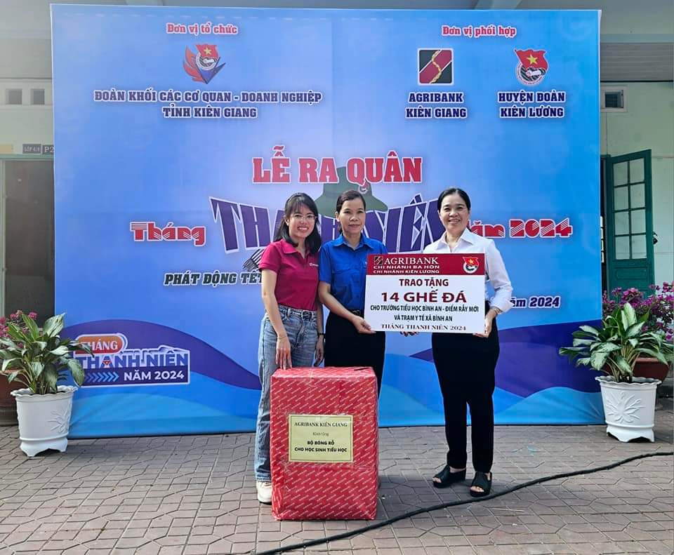 Nhiều hoạt động ý nghĩa tại lễ khởi động "Tháng Thanh niên năm 2024" của Đoàn Thanh niên Agribank CN tỉnh Kiên Giang- Ảnh 1.