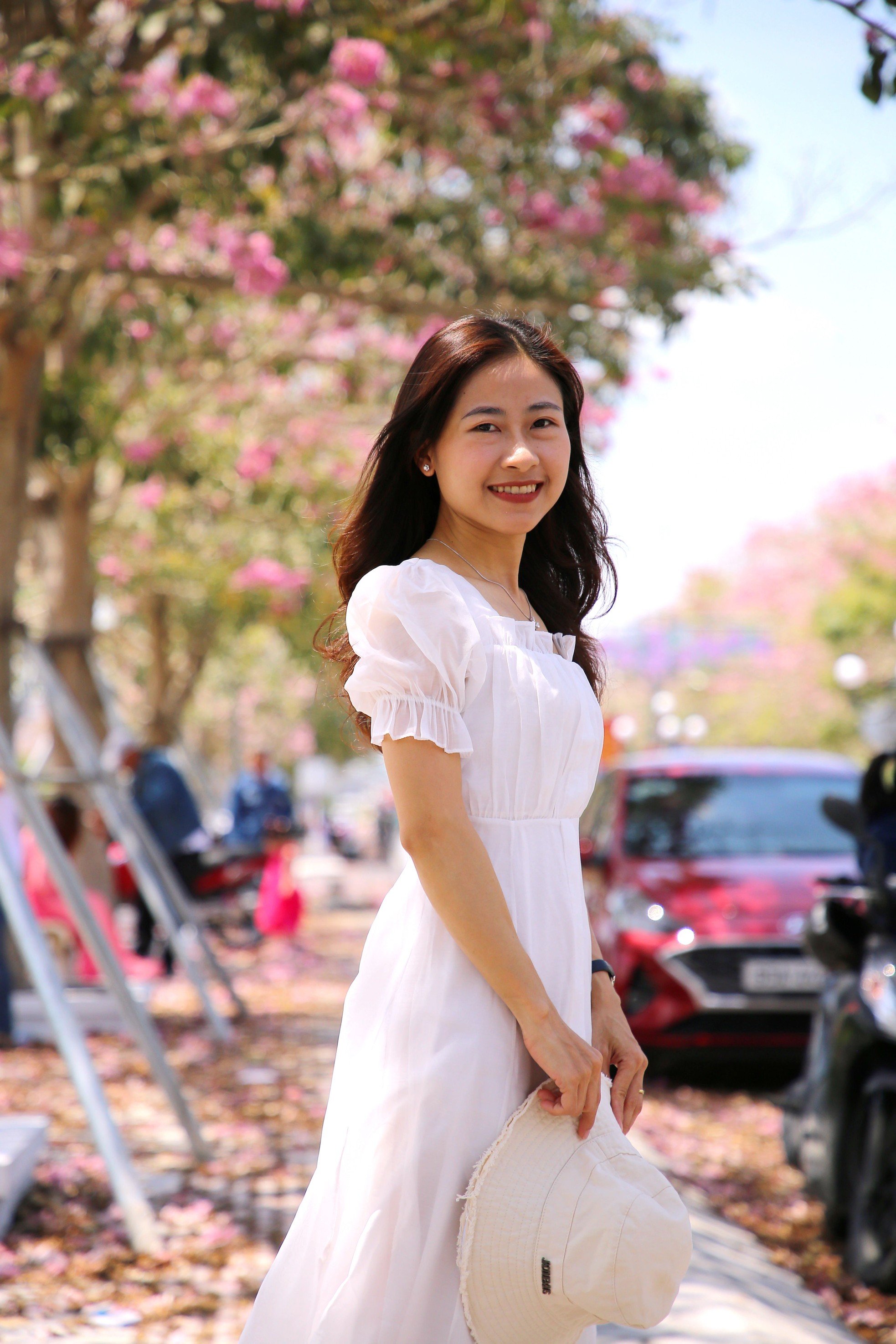 Mê mẩn đường hoa kèn hồng đẹp như tranh ở miền Tây- Ảnh 4.