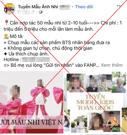 Đăng ký cho con làm "mẫu ảnh nhí", người phụ nữ bị lừa mất ngay hàng trăm triệu đồng- Ảnh 1.