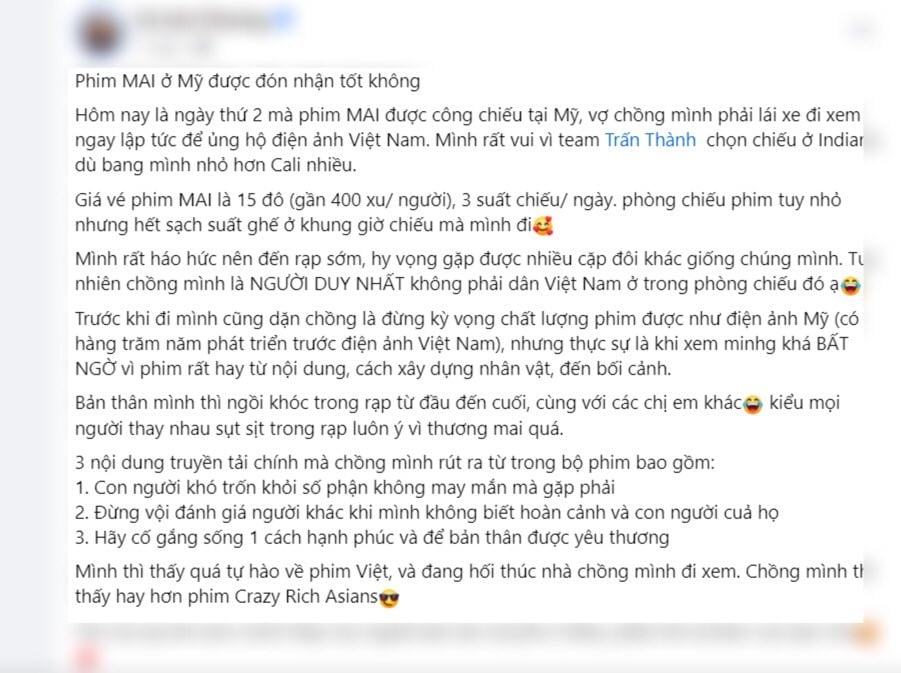 Phim "Mai" của Trấn Thành bị chê bai thậm tệ khi xuất ngoại công chiếu- Ảnh 3.