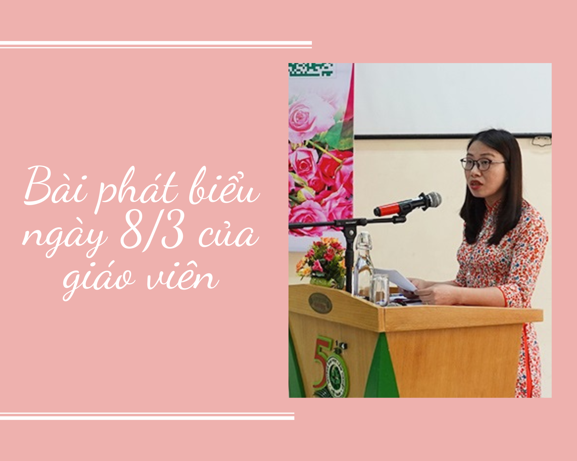 Bài phát biểu ngày 8/3 của giáo viên ý nghĩa nhất- Ảnh 1.