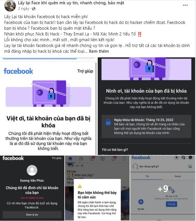 Người dùng đối mặt nguy cơ lừa đảo lấy lại Facebook, chuyên gia an ninh mạng nói gì?- Ảnh 2.
