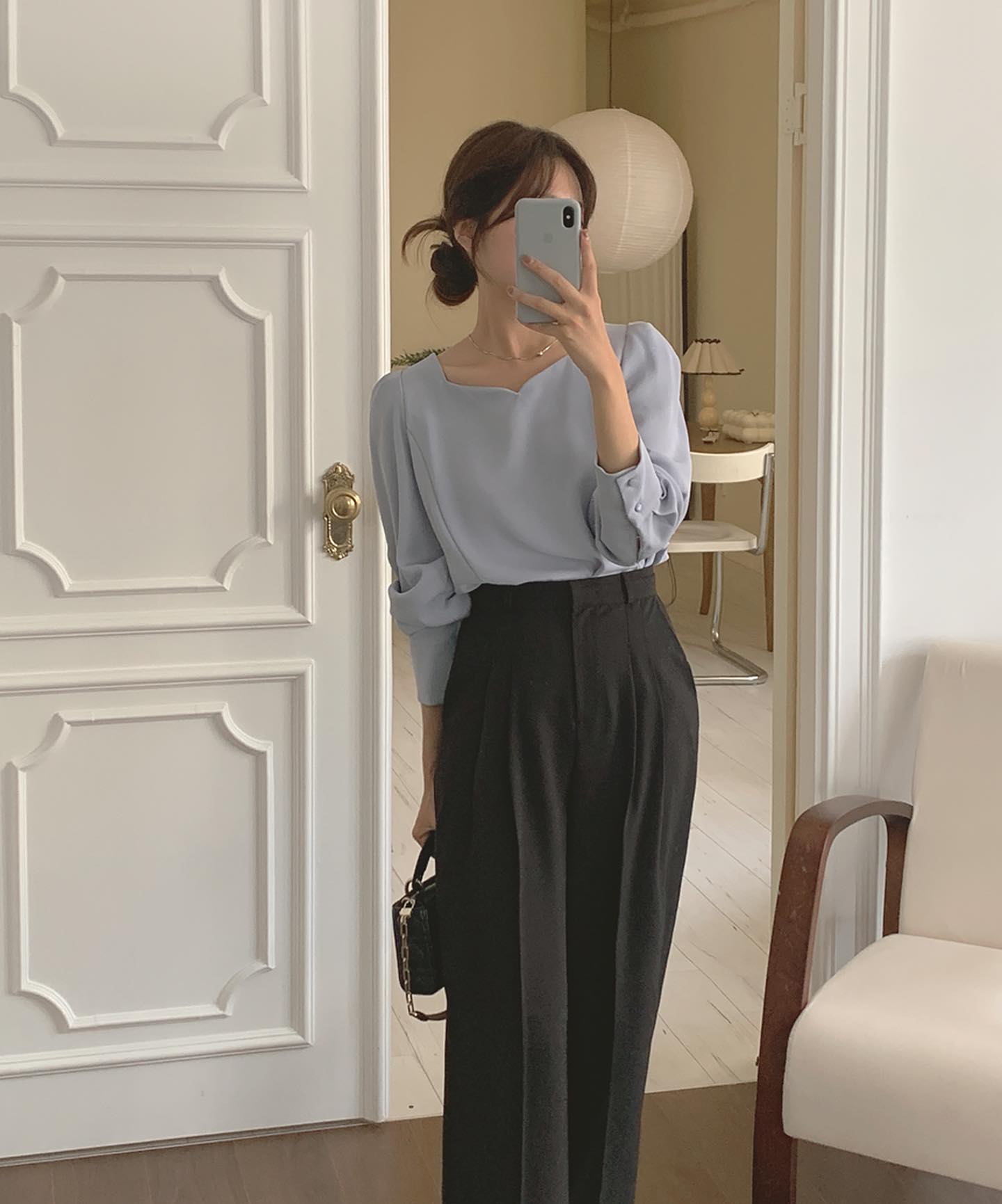 Cách mặc quần ống rộng tôn dáng dành cho chị em có chiều cao khiêm tốn- Ảnh 2.