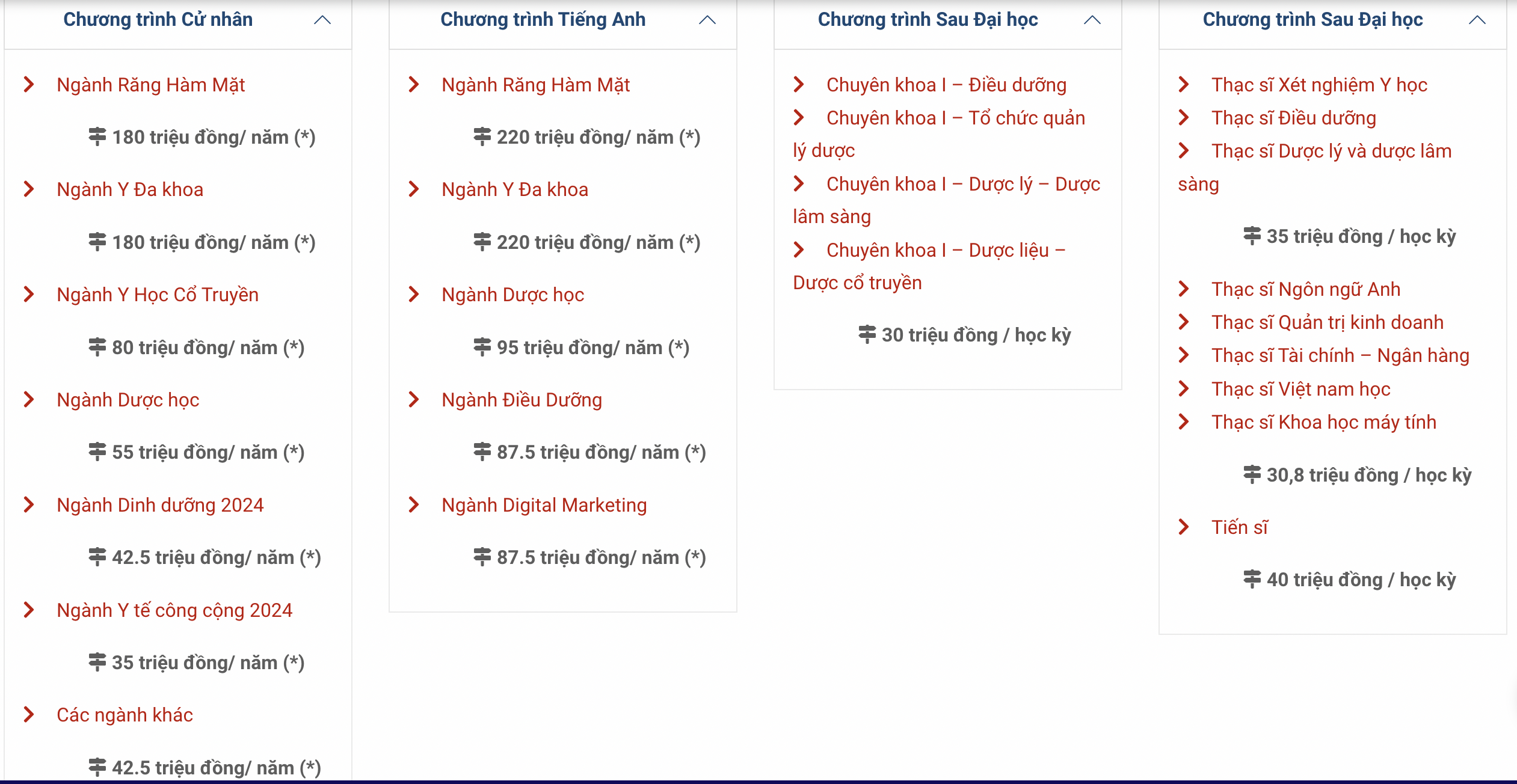 Học phí các trường đại học Y Dược năm 2024: Tiếp tục tăng, có trường lên tới 210 triệu đồng/năm- Ảnh 2.