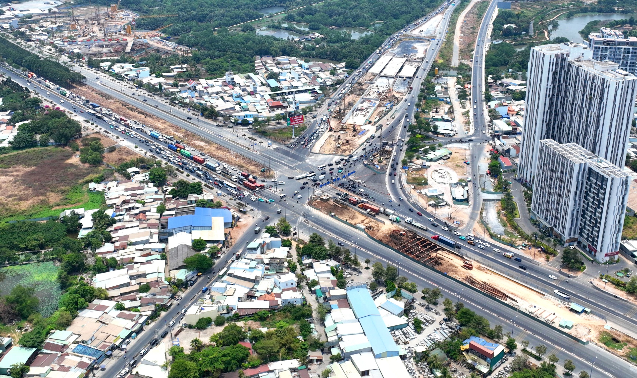 Diện mạo 2 hạng mục của dự án nút giao 