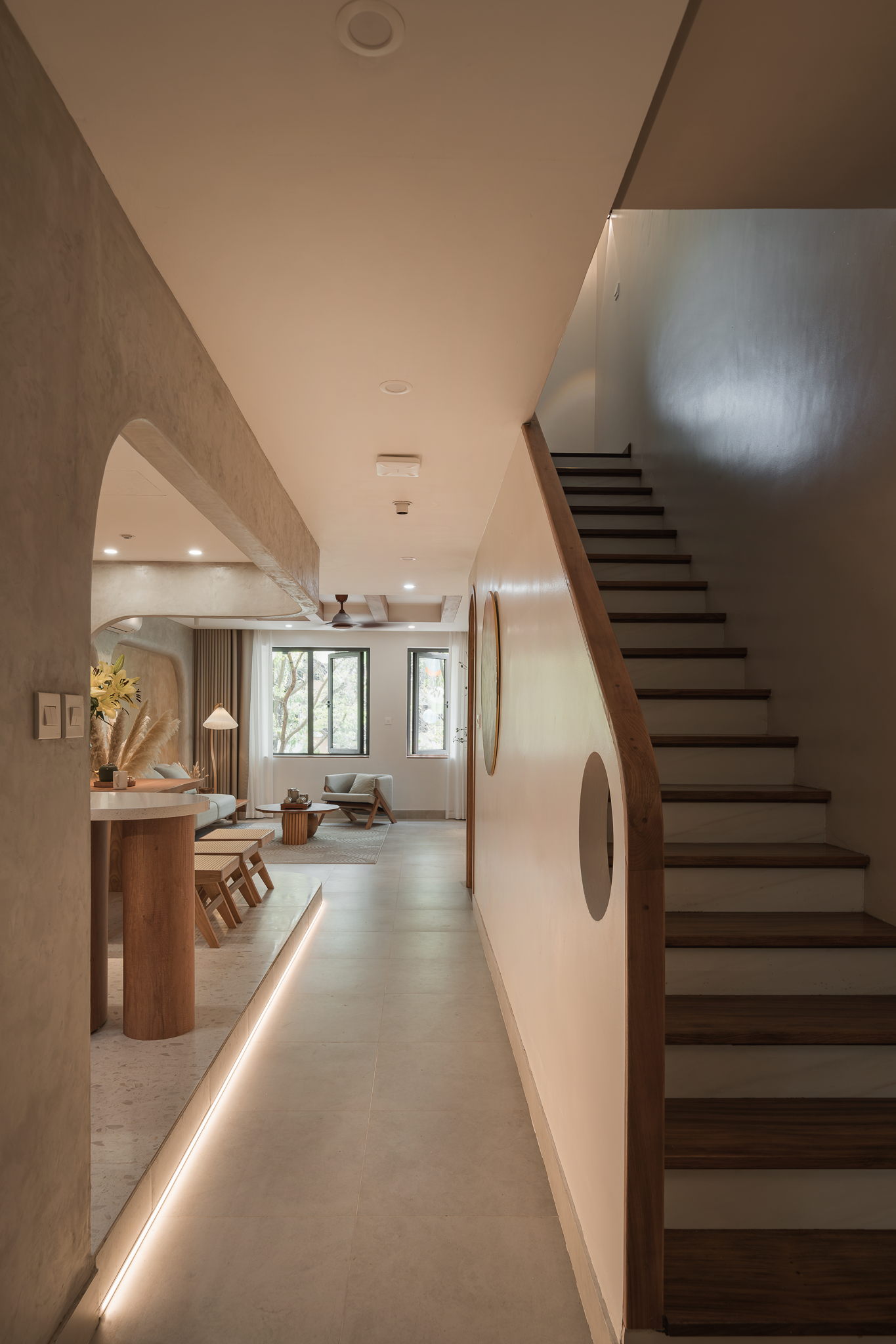 Nhà 4 tầng theo phong cách Wabi Sabi tại thành phố xanh nhất miền Bắc- Ảnh 5.