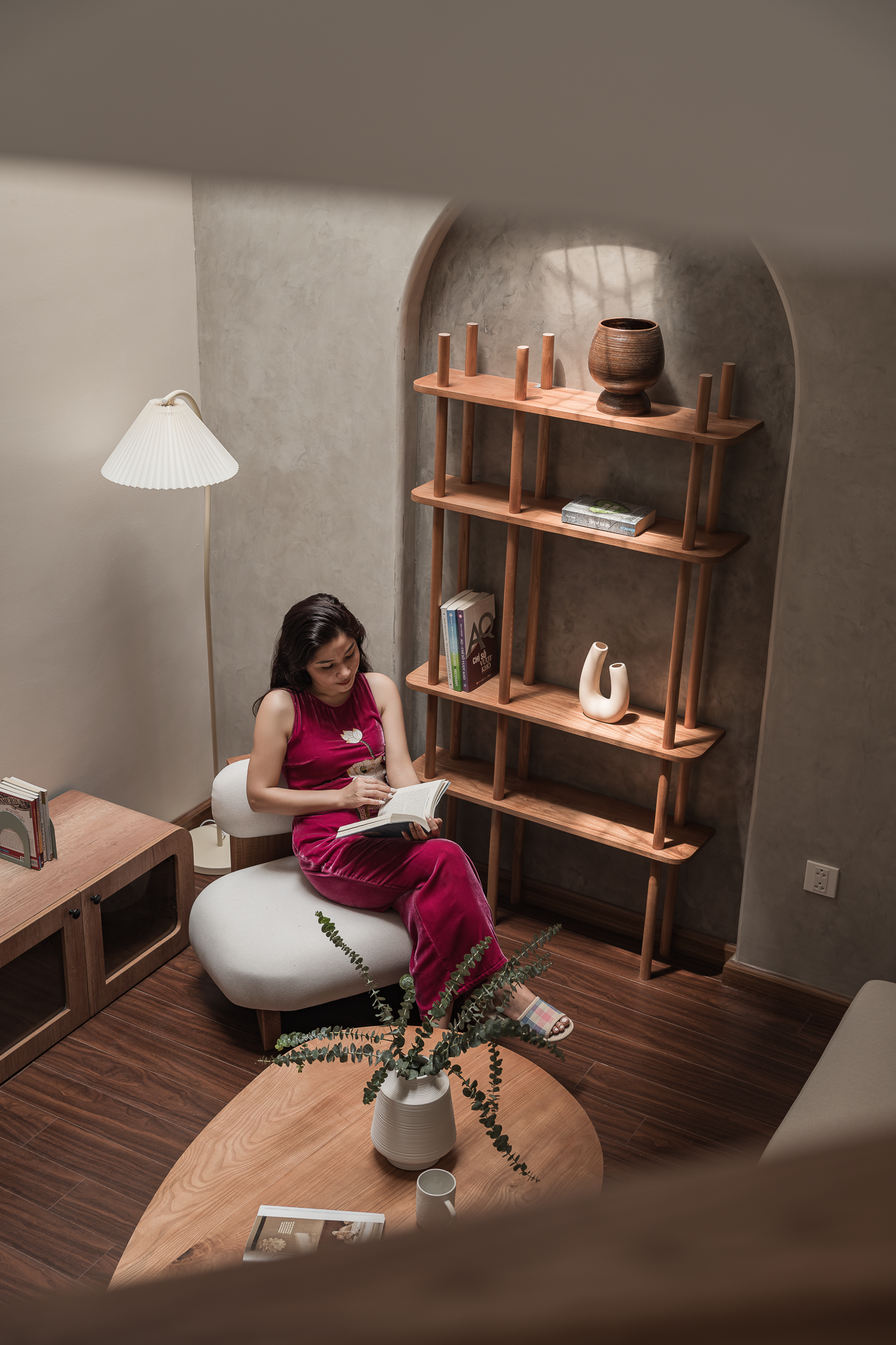 Nhà 4 tầng theo phong cách Wabi Sabi tại thành phố xanh nhất miền Bắc- Ảnh 9.