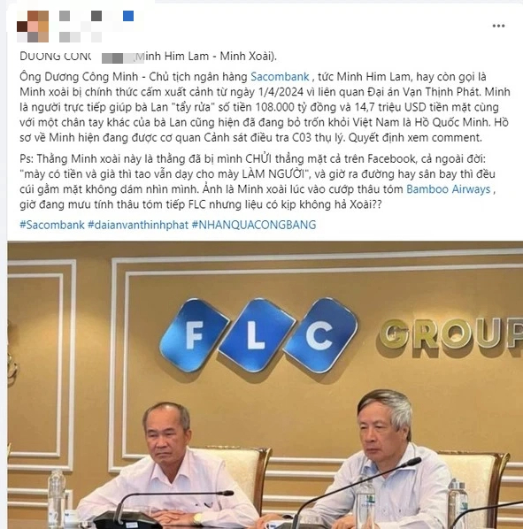 Đồn Chủ tịch Sacombank Dương Công Minh bị cấm xuất cảnh có thể bị xử lý thế nào?- Ảnh 1.