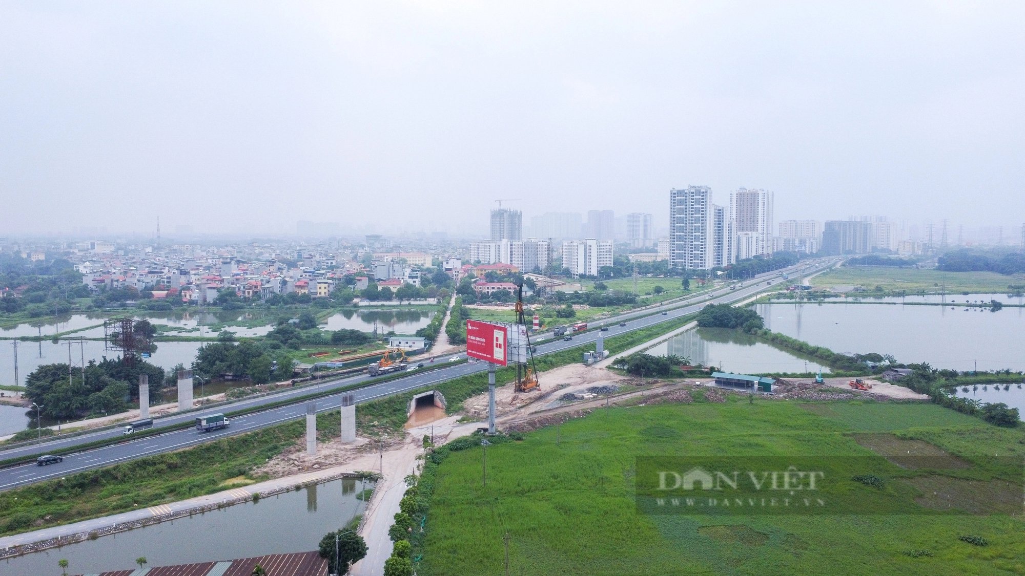 Hiện trạng nút giao trị giá hơn 3.200 tỷ đồng ở cửa ngõ Hà Nội sau gần 1 năm thi công- Ảnh 10.