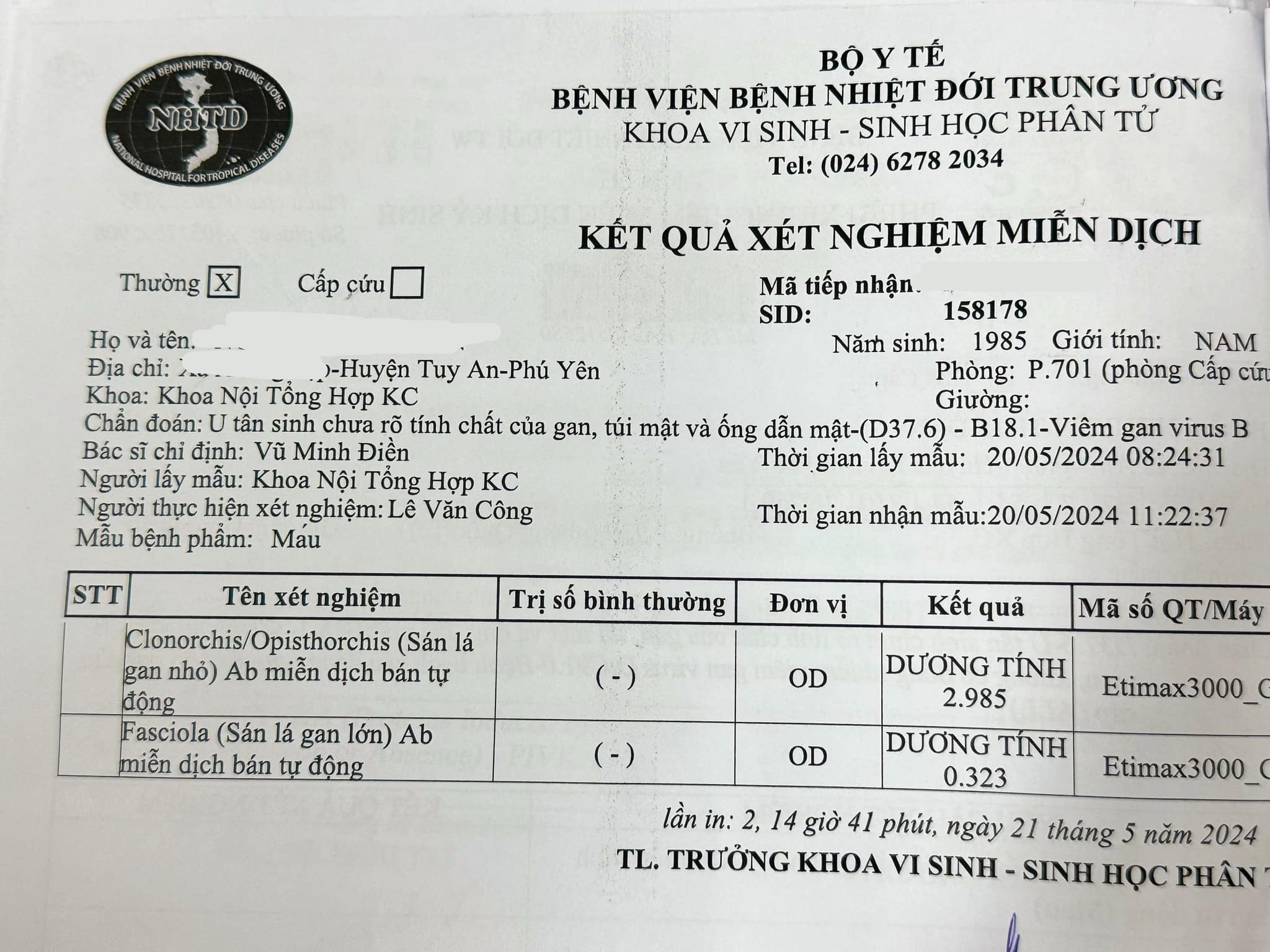 Người đàn ông nhiễm "cả ổ" sán lá gan lớn nhỏ vì ăn rau muống, rau ngổ sống- Ảnh 1.