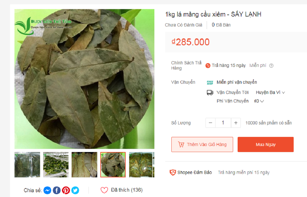 Loại lá "độc đáo", tươi không ai ngó mang đi phơi khô bán gần 300.000 đồng/kg- Ảnh 3. Loại lá "độc đáo", tươi không ai ngó mang đi phơi khô bán gần 300.000 đồng/kg- Ảnh 3.