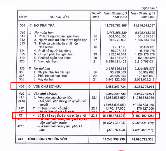 Hết quý I/2024, HAGL Agrico lỗ lũy kế hơn 8.000 tỷ đồng, nợ phải trả chiếm 83% tổng nguồn vốn- Ảnh 1.