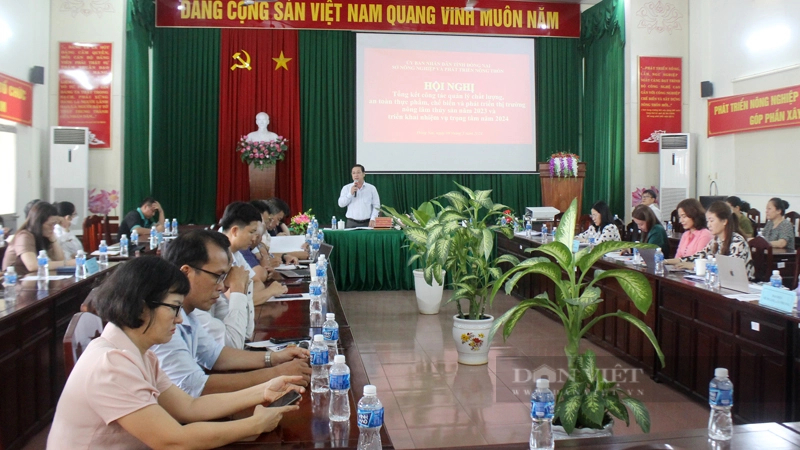Sở NNPTNT tỉnh Đồng Nai tổ chức hội nghị tổng kết công tác quản lý chất lượng, an toàn thực phẩm. Ảnh: Nguyên Vỹ
