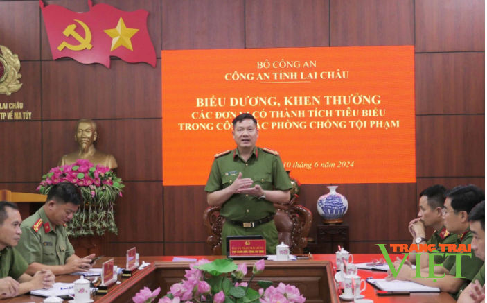 Công an Lai Châu: Khen thưởng các đơn vị có thành tích tiêu biểu trong công tác phòng, chống tội phạm- Ảnh 3.