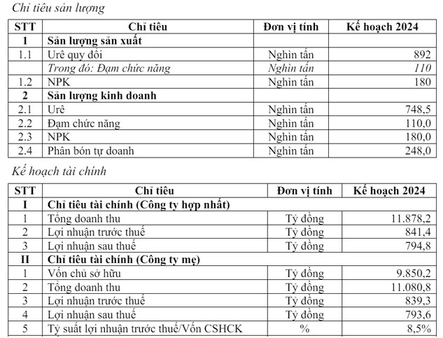 Đạm Cà Mau (DCM) thông qua tỷ lệ trả cổ tức 2023 là 20%, cao hơn 4% so với kế hoạch trước đó- Ảnh 2.