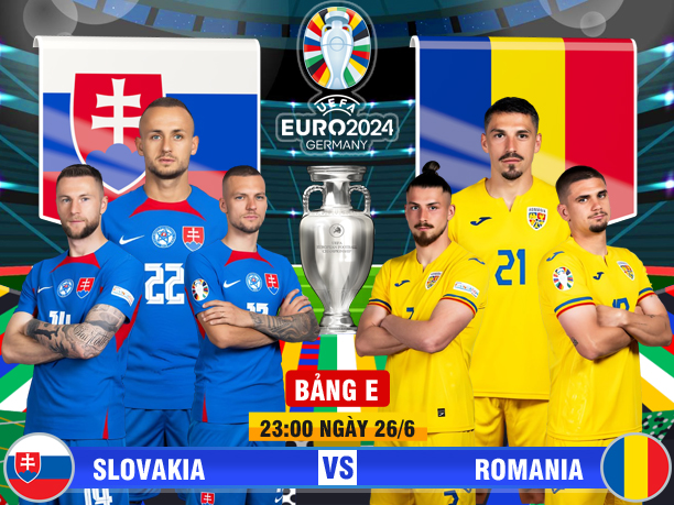 Soi kèo, tỷ lệ hiệp 1 Slovakia vs Romania (23h ngày 26/6, bảng C)- Ảnh 1.