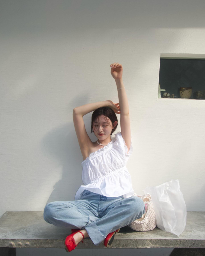 Không thích diện váy, nàng tóc ngắn hãy tham khảo 10 set quần dài thời thượng- Ảnh 5.