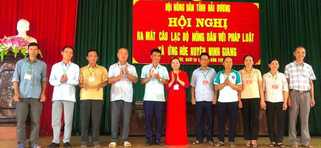 Hội Nông dân tỉnh Hải Dương ra mắt mô hình điểm Câu lạc bộ Nông dân với pháp luật- Ảnh 1.