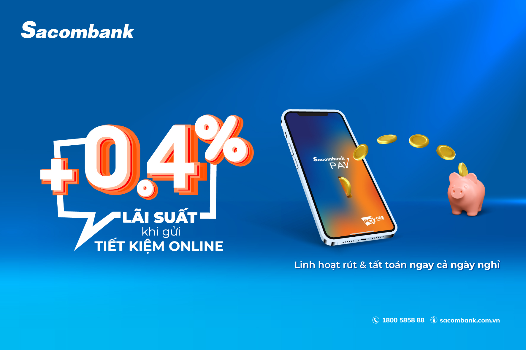 Gửi tiết kiệm trực tuyến tại Sacombank hưởng lãi suất cao hơn tại quầy- Ảnh 1.