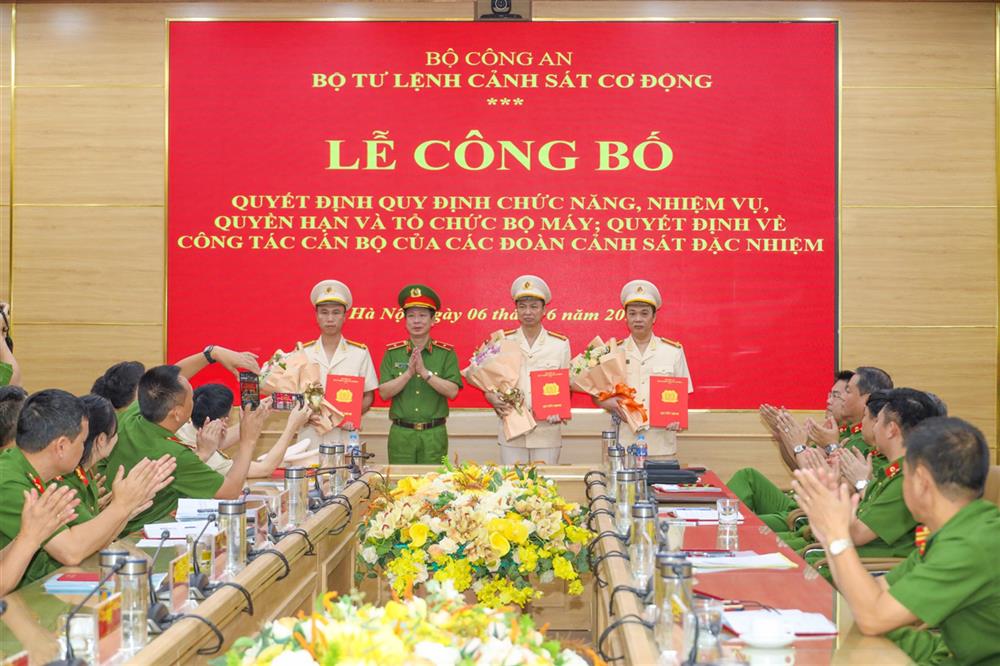 Bộ trưởng Bộ Công an quyết định nâng cấp 3 Đoàn cảnh sát đặc nhiệm- Ảnh 1.