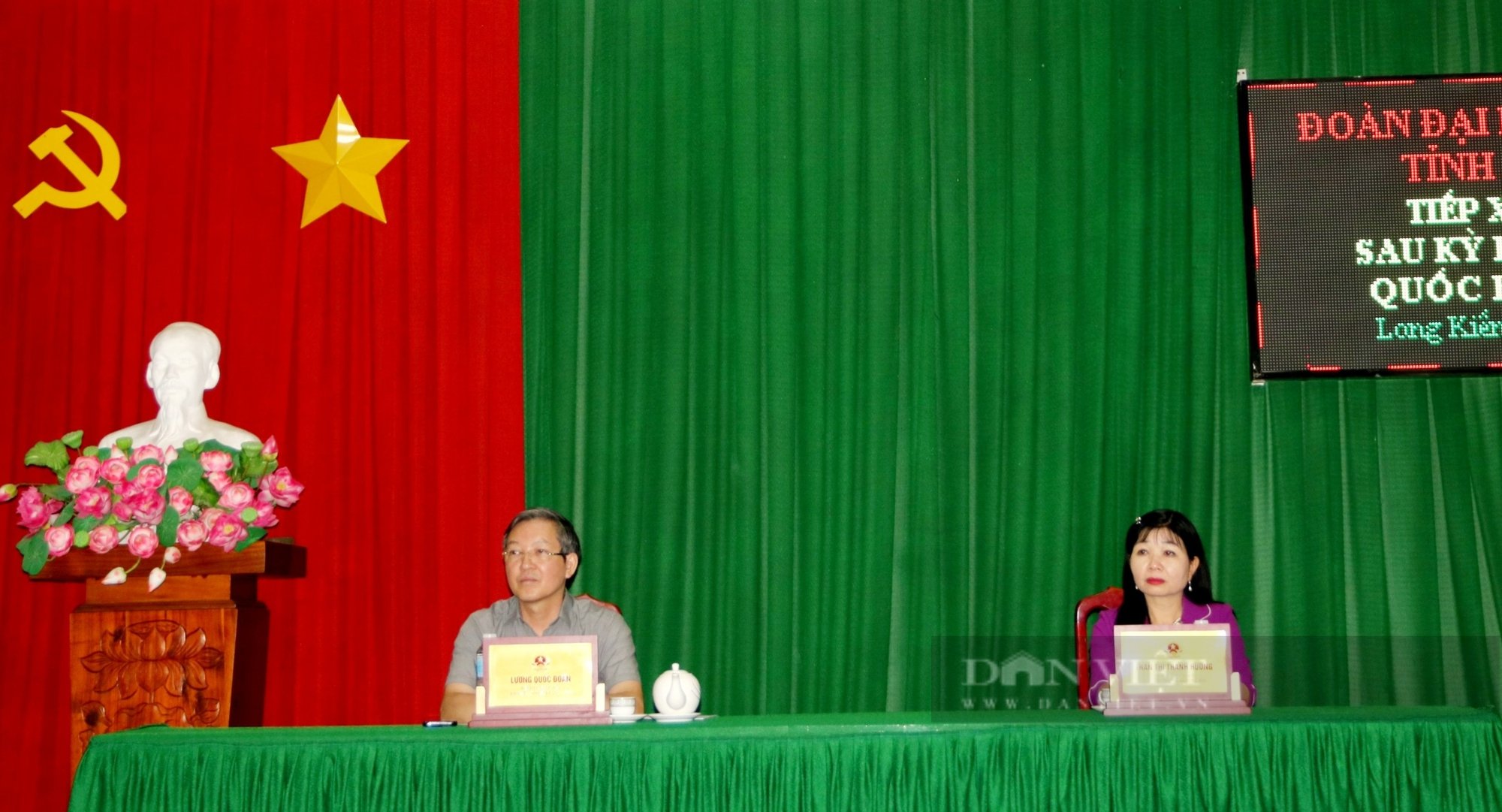 Chủ tịch T.Ư Hội Nông dân Việt Nam Lương Quốc Đoàn tiếp xúc cử tri sau Kỳ họp thứ 7, Quốc hội khóa XV- Ảnh 1.