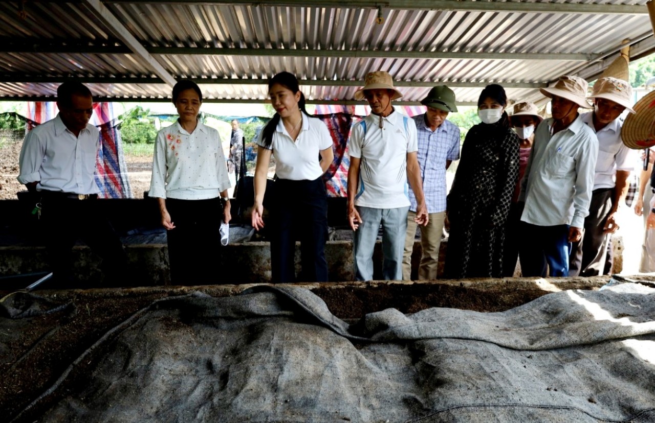 Hội Nông dân Ninh Bình tổ chức thăm quan mô hình xử lý rác thải hữu cơ tại huyện Gia Viễn- Ảnh 2.