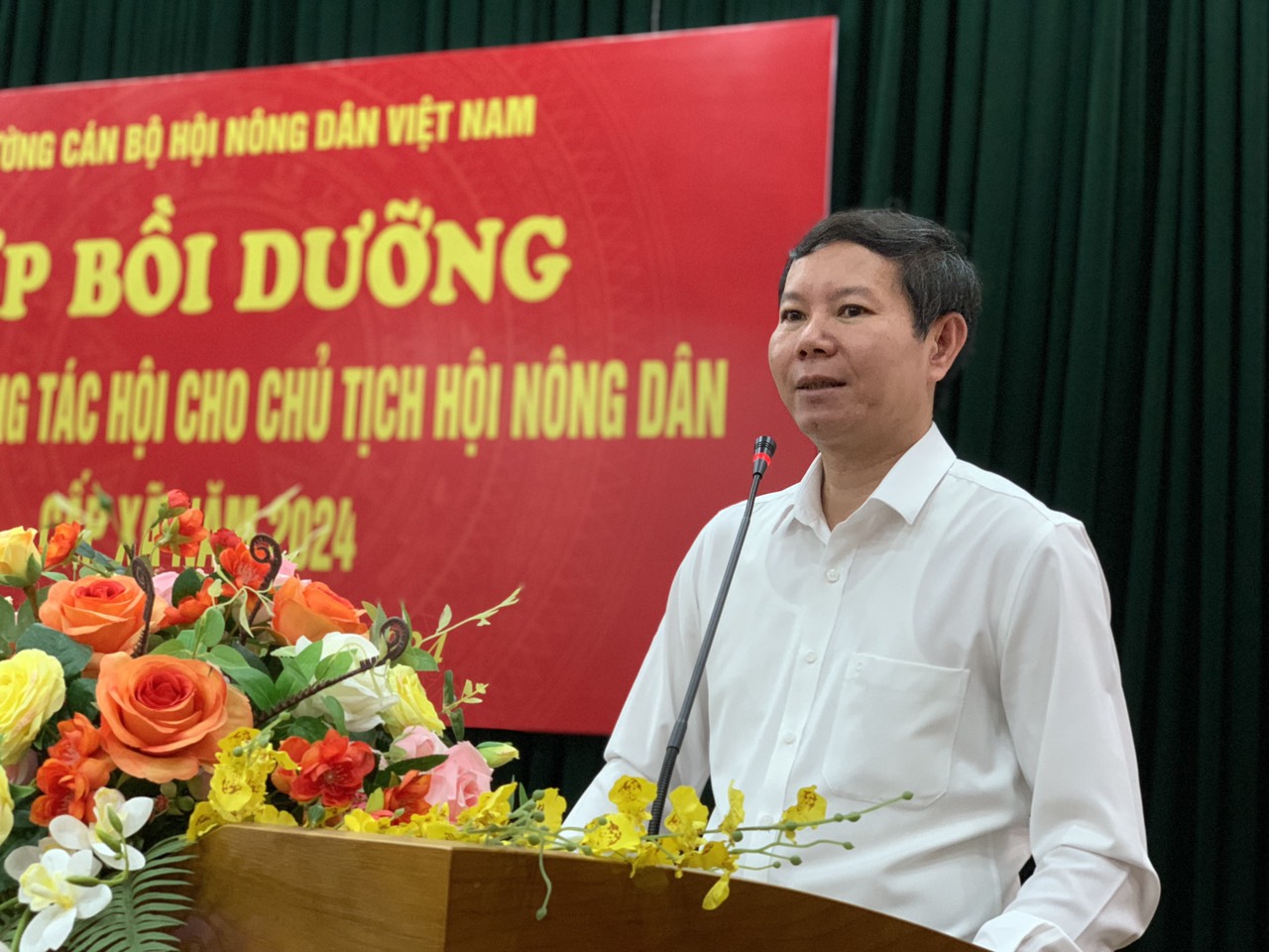 Khai giảng lớp bồi dưỡng nghiệp vụ công tác Hội cho Chủ tịch Hội Nông dân cấp xã năm 2024- Ảnh 3.