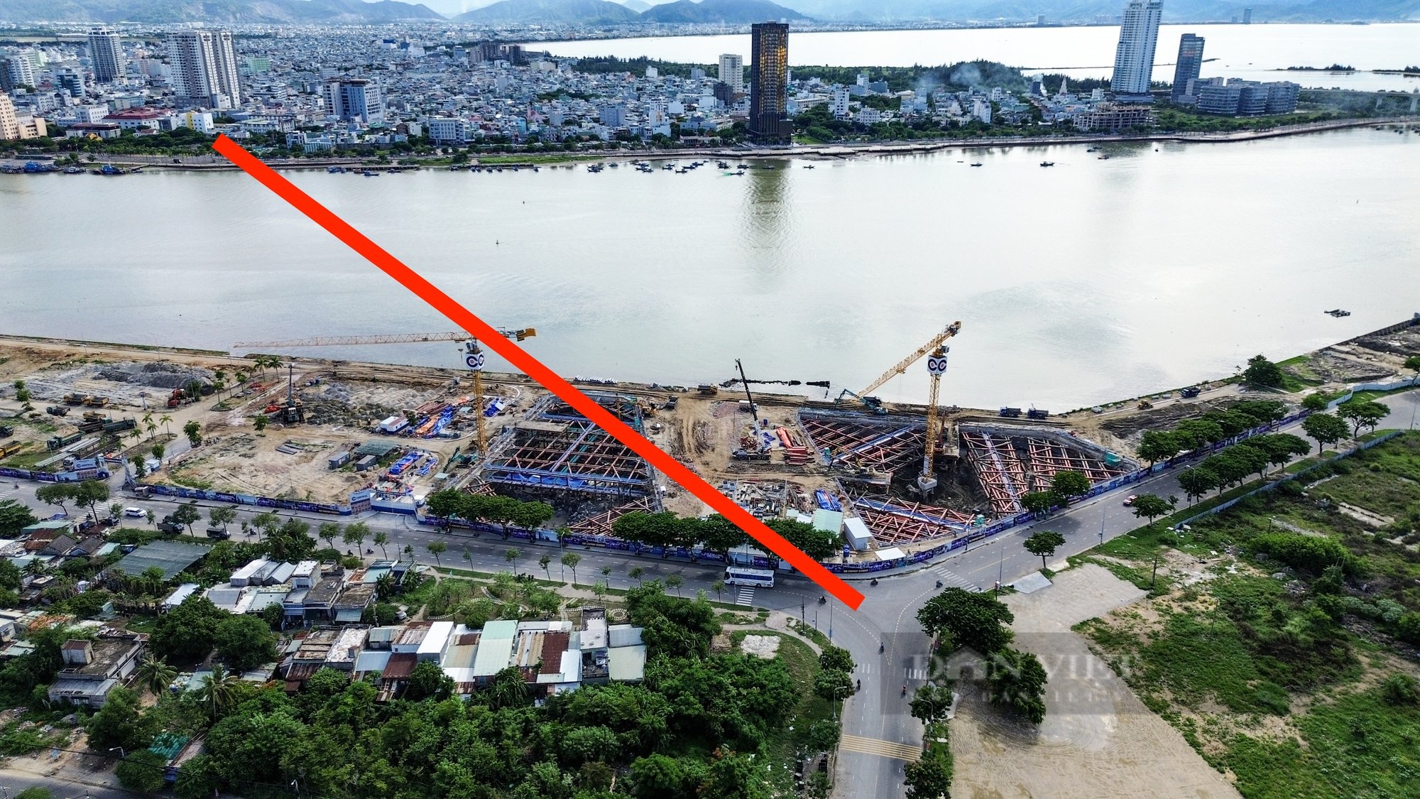 Vị trí dự định xây dựng hầm chui qua sông Hàn nối quận Hải Châu và Sơn Trà, Đà Nẵng- Ảnh 1.