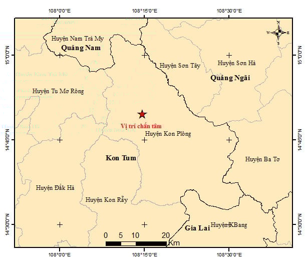 Động đất ở Kon Tum: Tường trường học, trạm y tế bị nứt, người dân lo lắng, bất an- Ảnh 1.