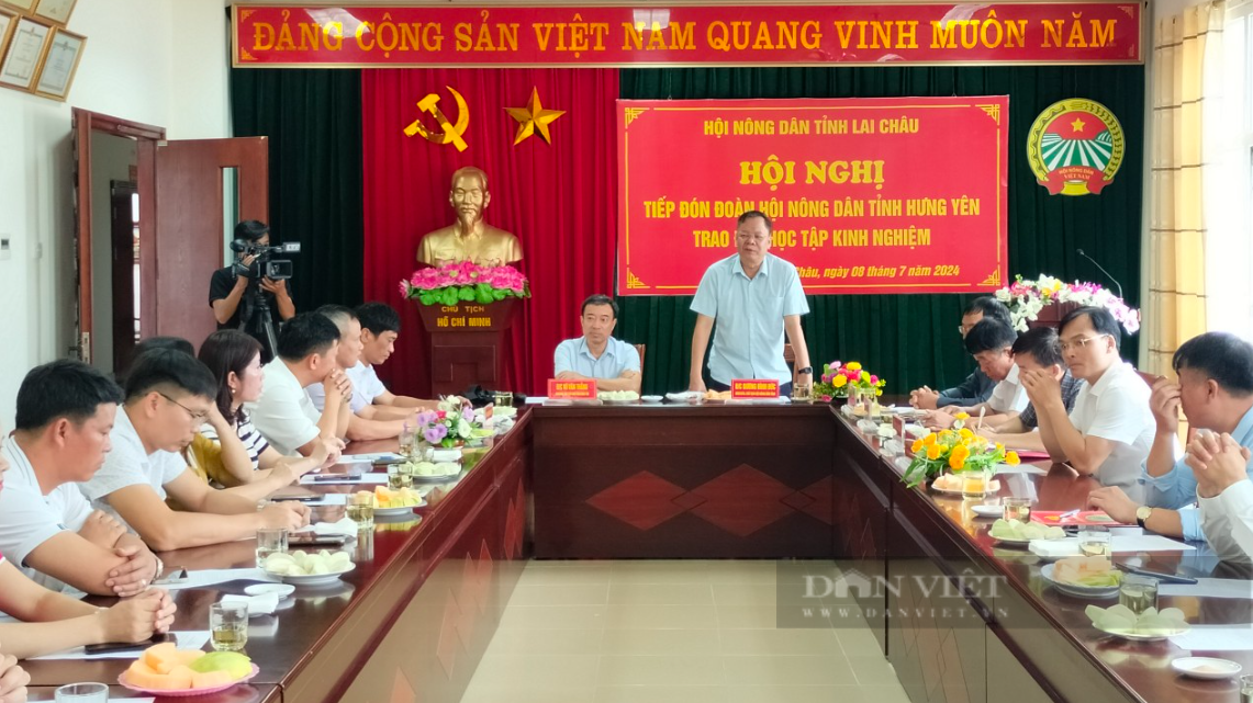 Hội Nông dân 2 tỉnh Lai Châu, Hưng Yên chia sẻ kinh nghiệm công tác Hội và phong trào nông dân- Ảnh 1.