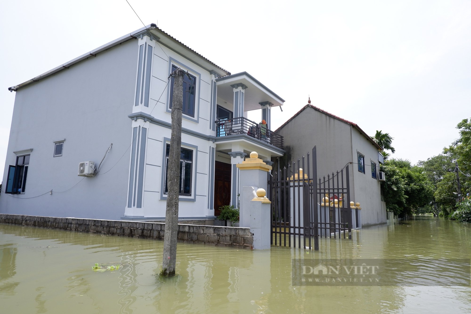 Ngập lụt Chương Mỹ: Phố thành sông, người Hà Nội di chuyển bằng thuyền, hoa màu ngập úng- Ảnh 4.