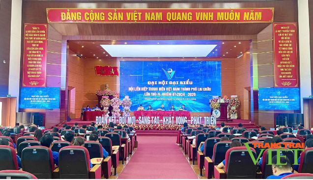 Đại hội đại biểu Hội Liên hiệp thanh niên Việt Nam thành phố Lai Châu- Ảnh 1.