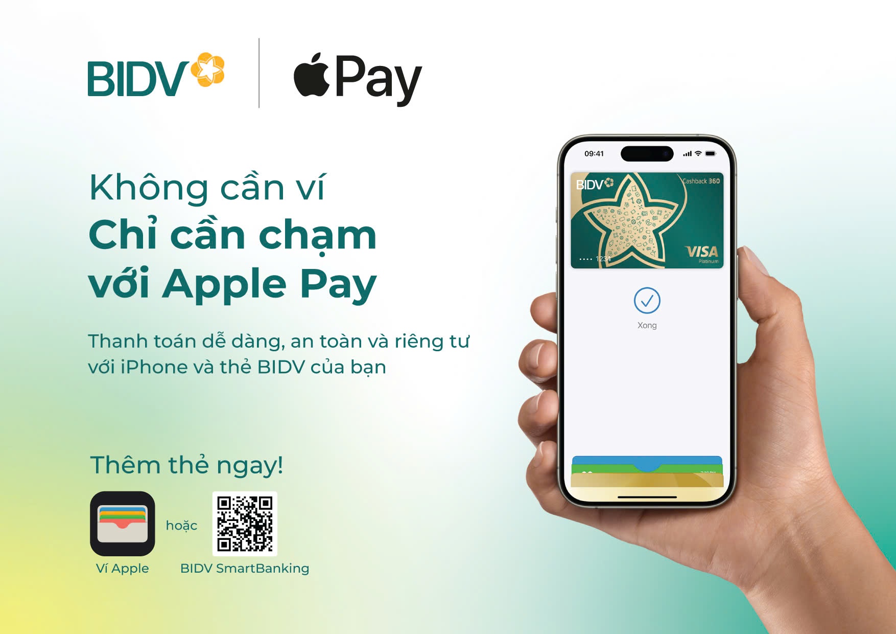 BIDV giới thiệu dịch vụ thanh toán Apple Pay đến chủ thẻ - Ảnh 1.