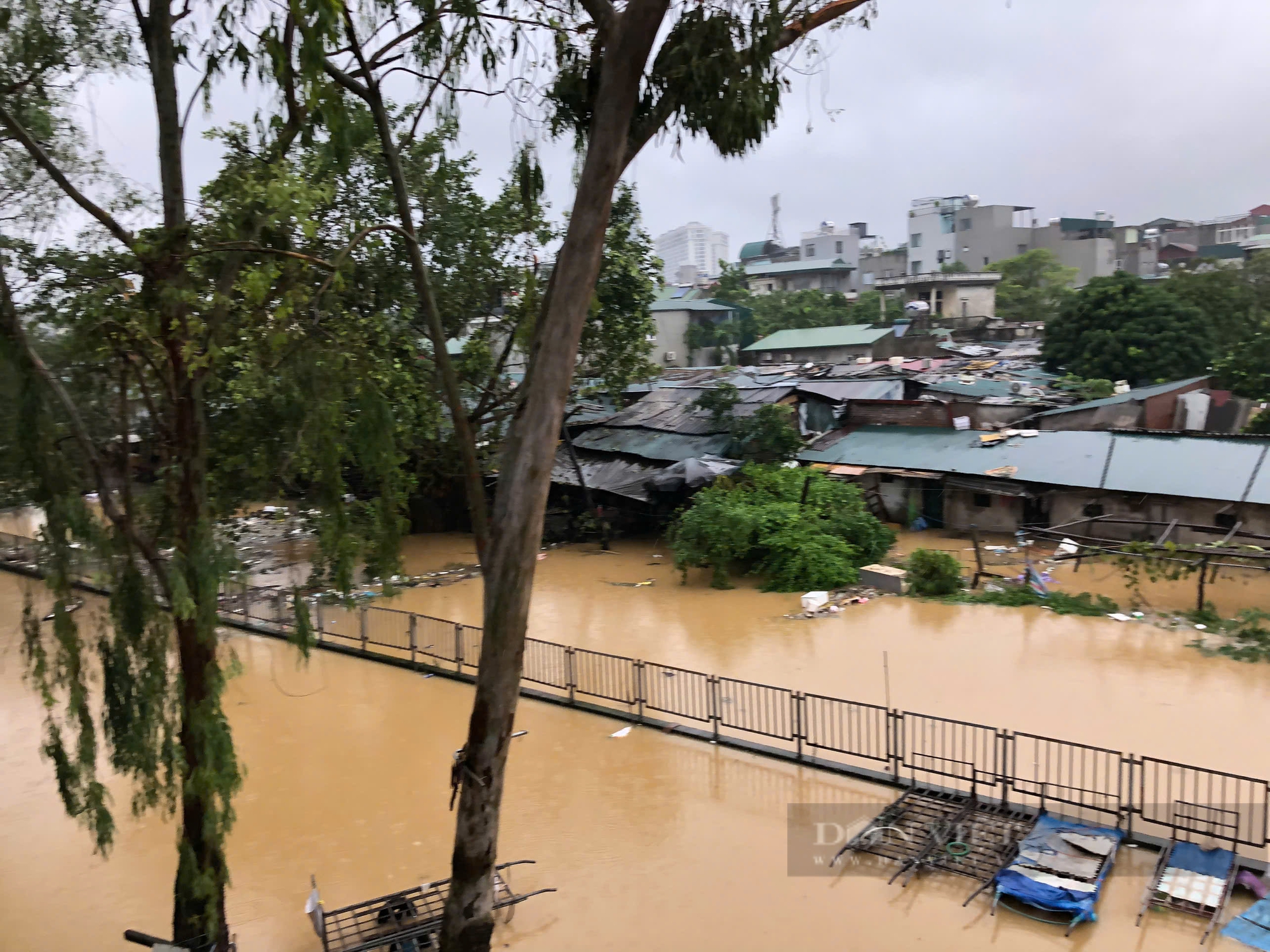 Lũ trên sông Hồng tại Hà Nội vượt báo động 2 hơn 0,42m, Bắc Ninh huy động hàng nghìn người gia cố sông Cầu - Ảnh 5.