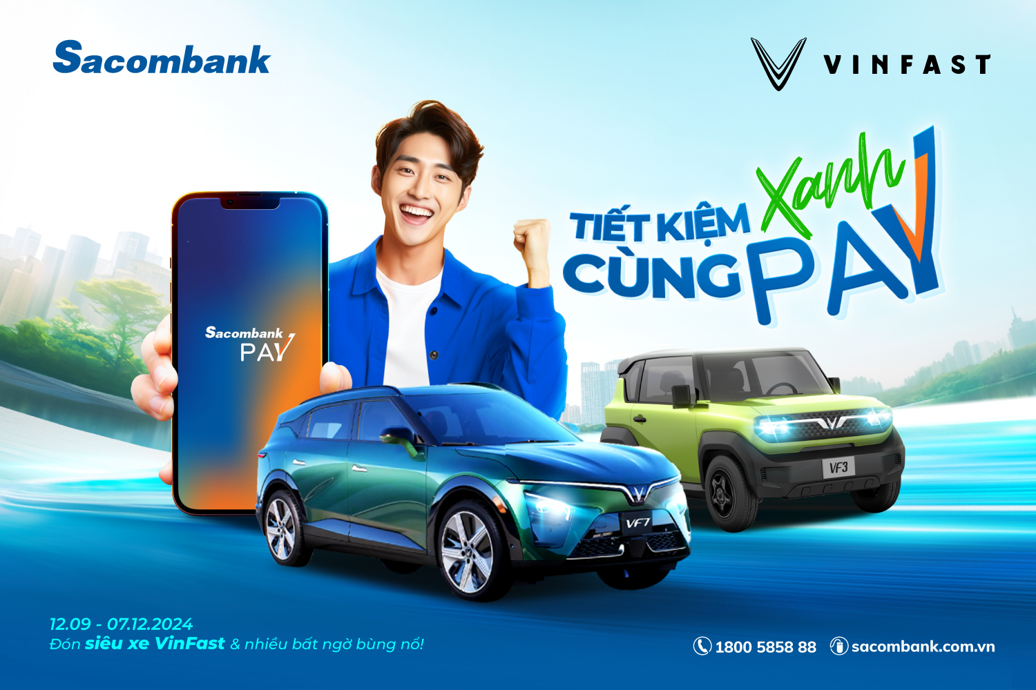 Tiết kiệm xanh đón xe sang Vinfast cùng Sacombank Pay - Ảnh 2.