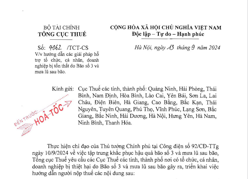 Miễn, giảm nhiều loại thuế để hỗ trợ người vượt qua tổn thất thiên tai- Ảnh 1.