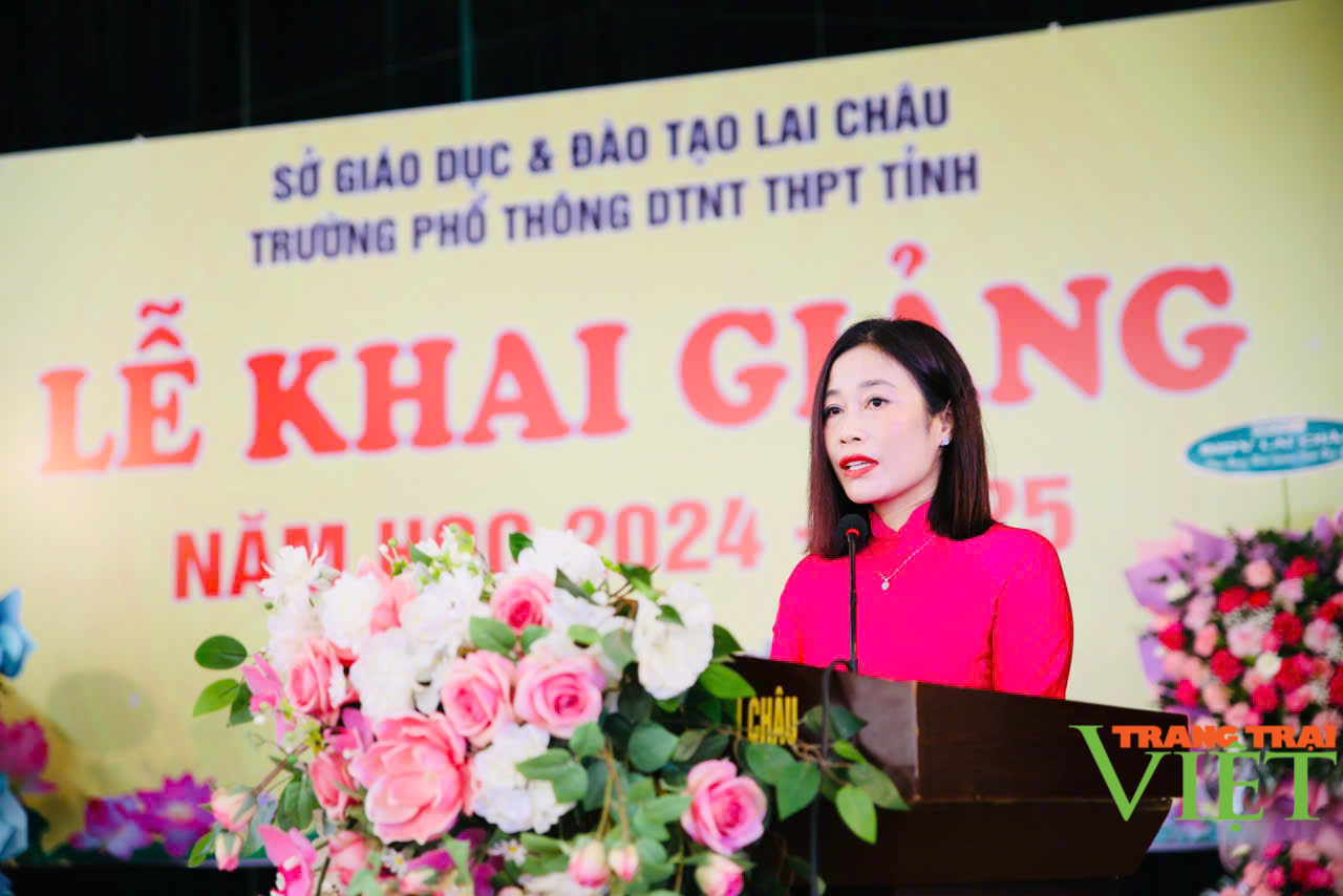 Phó Bí thư Thường trực Tỉnh ủy Lai Châu Vũ Mạnh Hà gợi mở nhiều nội dung trong ngày khai giảng năm học mới - Ảnh 2.